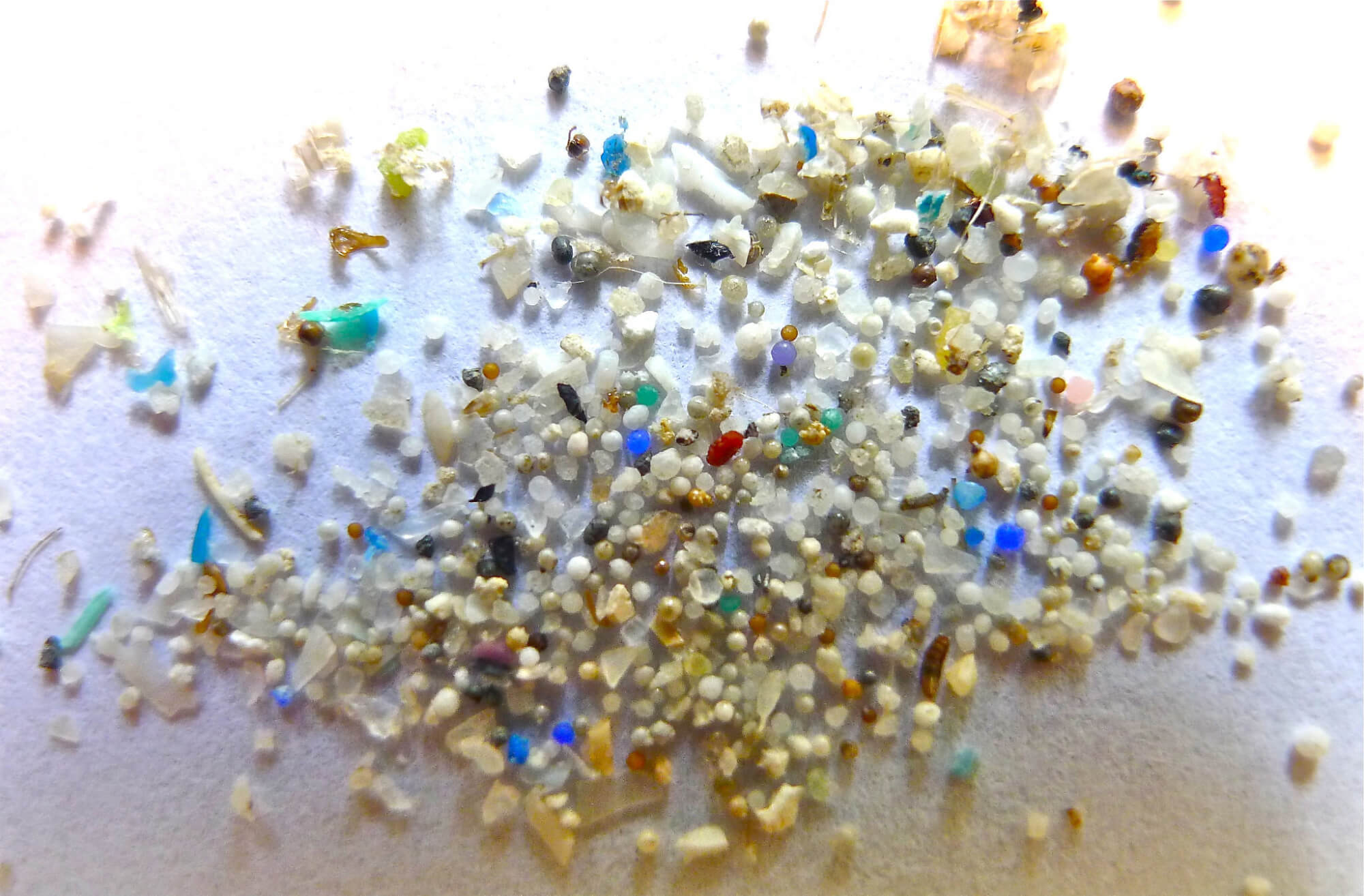 Small plastic particles
